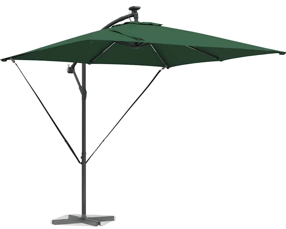 vidaXL Ομπρέλα Cantilever Banana Πράσινο 249 x 249 x 250 εκ.
