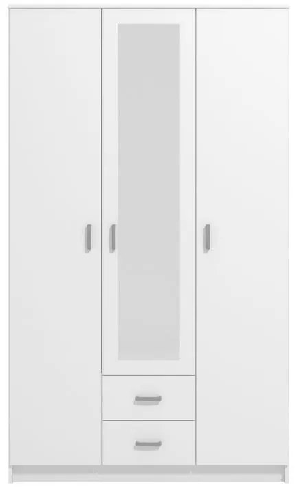 Ντουλάπα Hana 3K2FO Λευκό 120x52x205 εκ. 120x52x205 εκ.