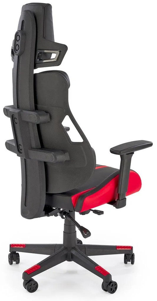 ΚΑΡΕΚΛΑ ΓΡΑΦΕΙΟΥ / GAMER SPEED ΚΟΚΚΙΝΟ / ΜΑΥΡΟ 66x68x130-137cm