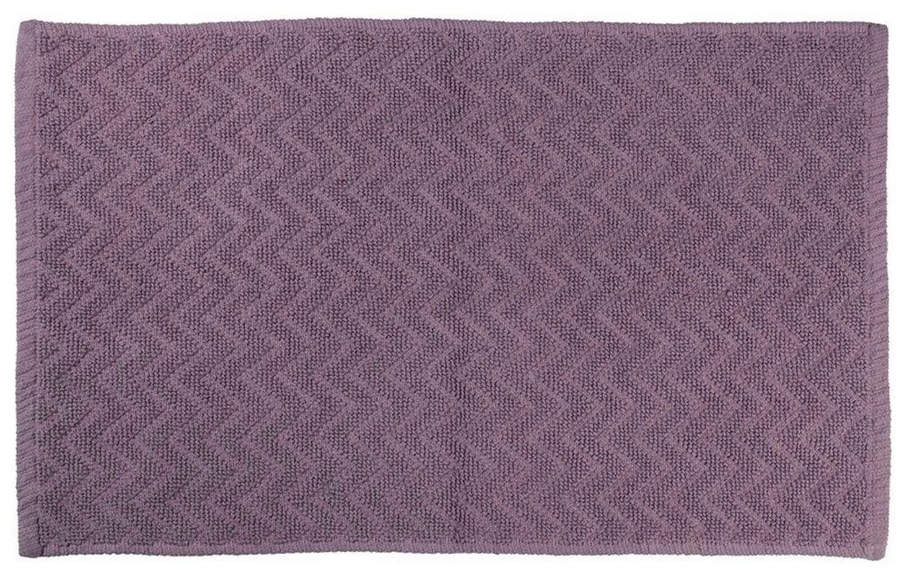 Πατάκι Μπάνιου Zig Zag 05576.001 Lila 50 X 80 50x80cm 100% Cotton