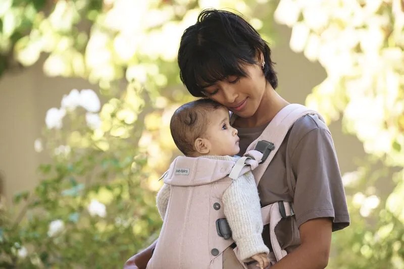 BabyBjorn Μάρσιπος Harmony, Woven, Light Pink melange