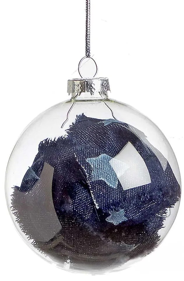 Γυάλινη Χριστουγεννιάτικη Μπάλα 8cm 51688c