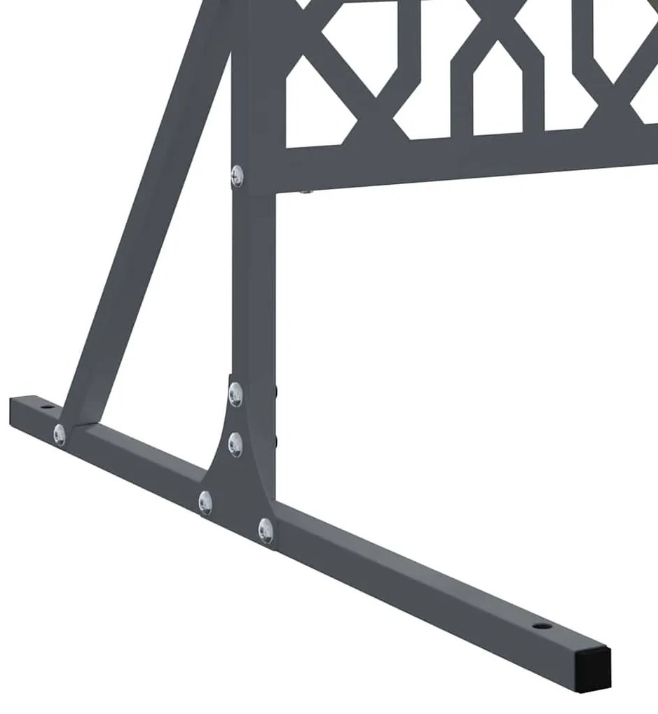 vidaXL Οθόνη Ιδιωτικότητας Ανθρακί 100 x 50 x 180 εκ. Ατσάλι