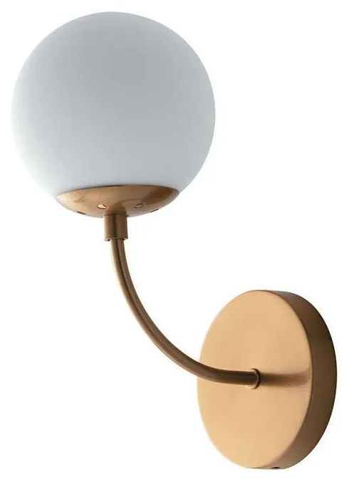 Φωτιστικό Τοίχου - Απλίκα I-Themys-AP1 Brass Luce Ambiente Design Metal, Glass