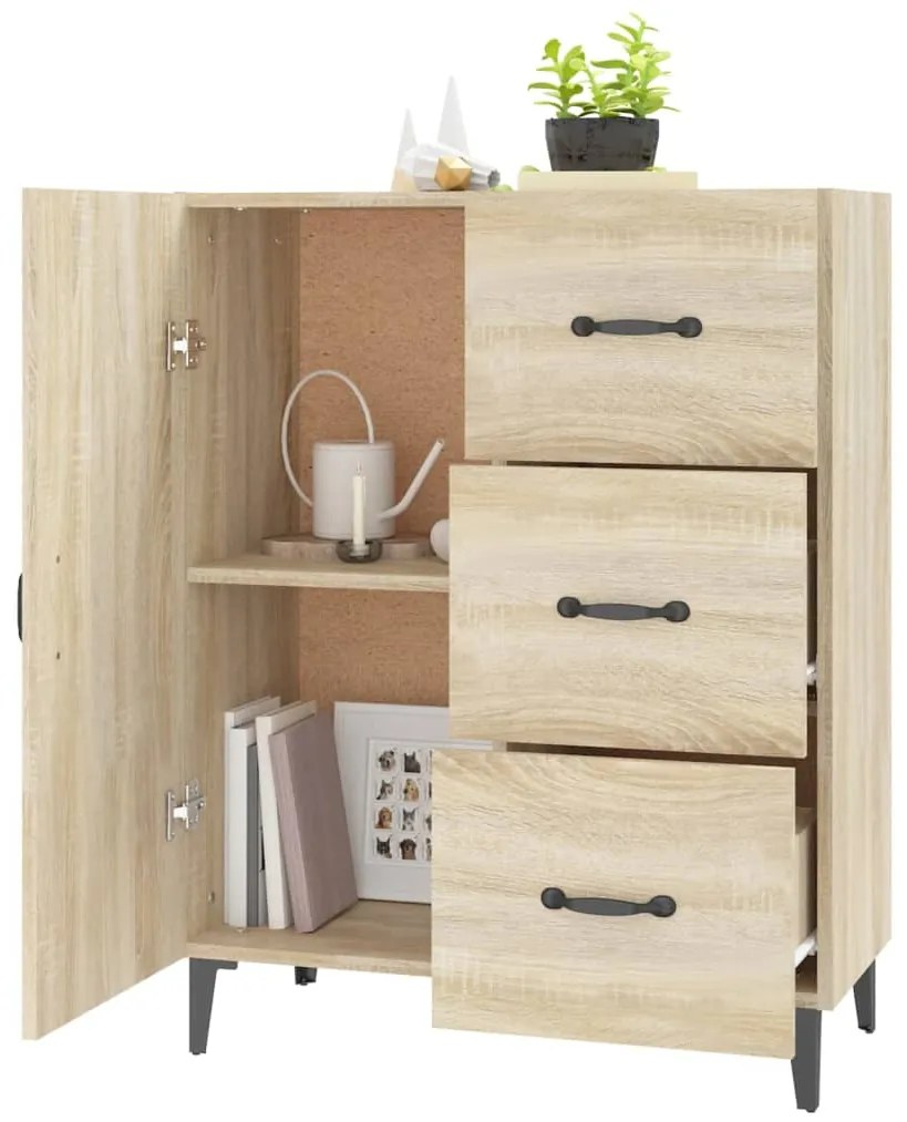 vidaXL Ντουλάπι Sonoma Δρυς 69,5 x 34 x 90 εκ. από Επεξεργασμένο Ξύλο