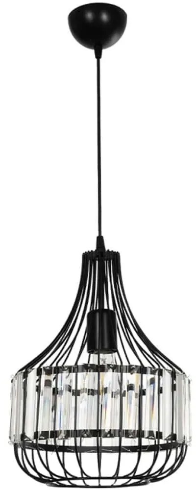 Φωτιστικό Οροφής Lumaon 201-0081 27x27x37cm 1xE27 Black GloboStar