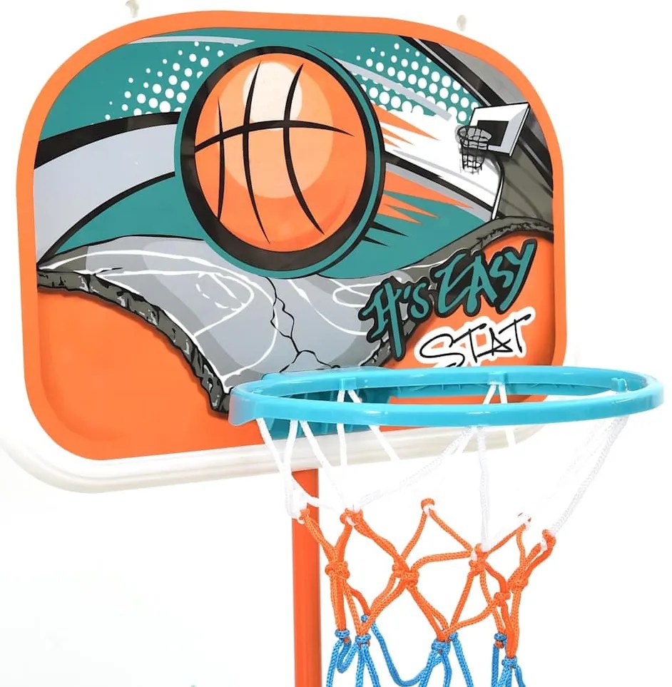 vidaXL Σετ Παιδικής Μπασκέτας Φορητή Ρυθμιζόμενη 133-160 εκ.