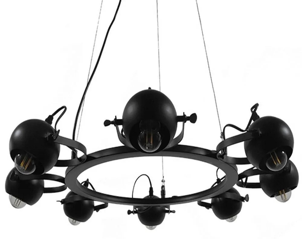 Φωτιστικό Οροφής Linnya 01219 Black GloboStar Metal