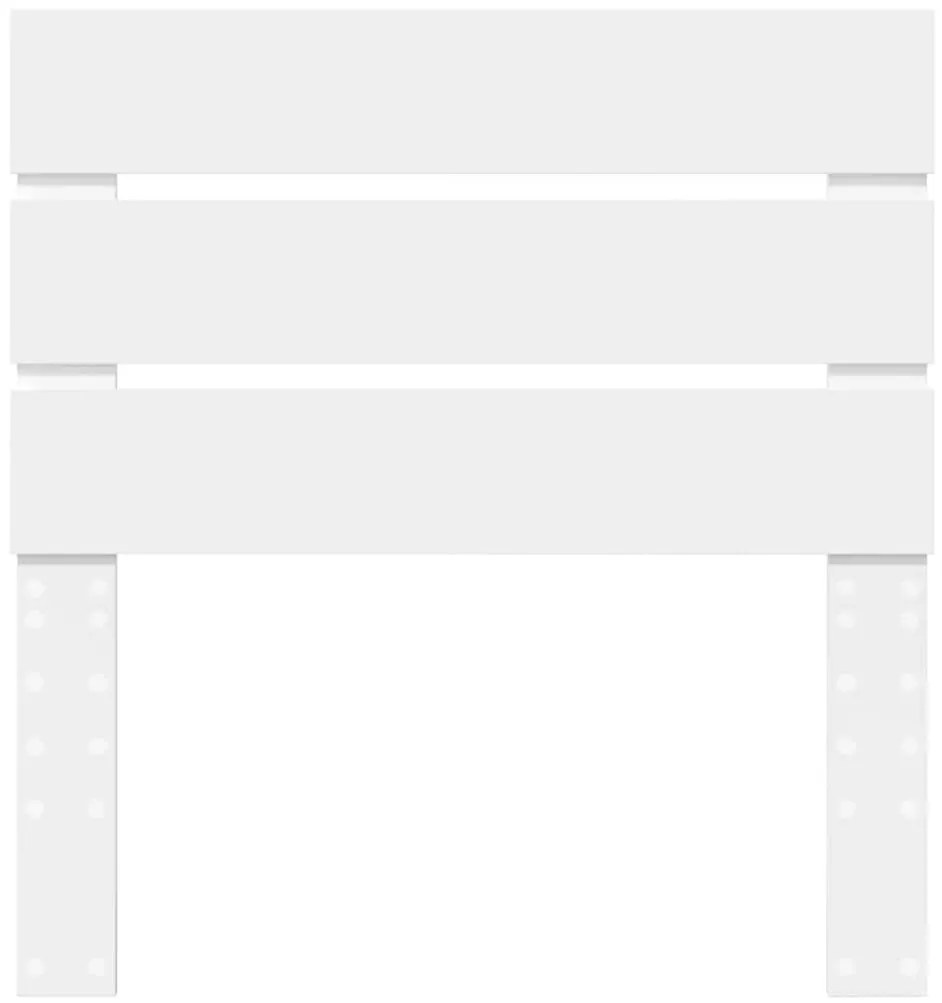 vidaXL Κεφαλάρι με κεφαλάρι Λευκό 100 cm Επεξεργασμένο ξύλο