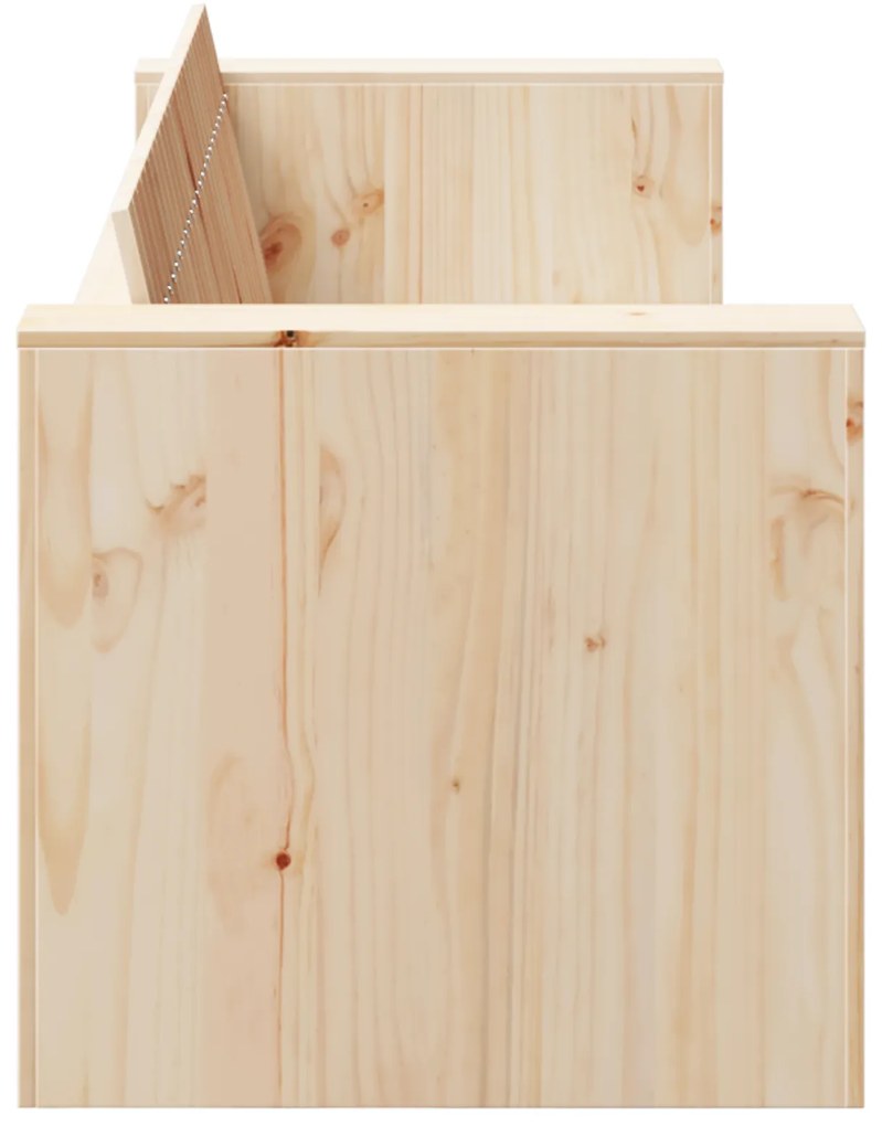 vidaXL Καναπές Κήπου Καφέ 185.5 x 60 x 62 εκ. Μασίφ ξύλο πεύκου