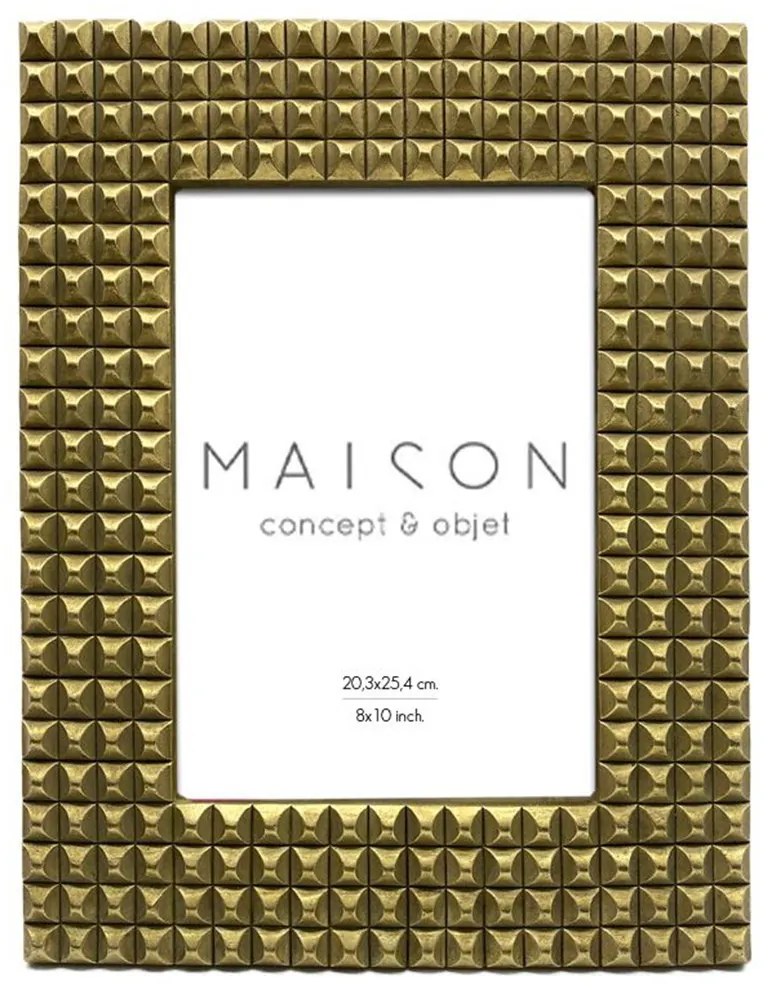 Κορνίζα Για Φωτογραφία 20x25cm Cubique B 028371 29x3x33,5cm Antique Gold Γυαλί,Polyresin