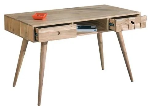 WOODWELL ΕΑ7045,WTEKA-W Κονσόλα - Γραφείο Ξύλο Ακακία Φυσικό 117x60x76cm ΕΑ7045,W