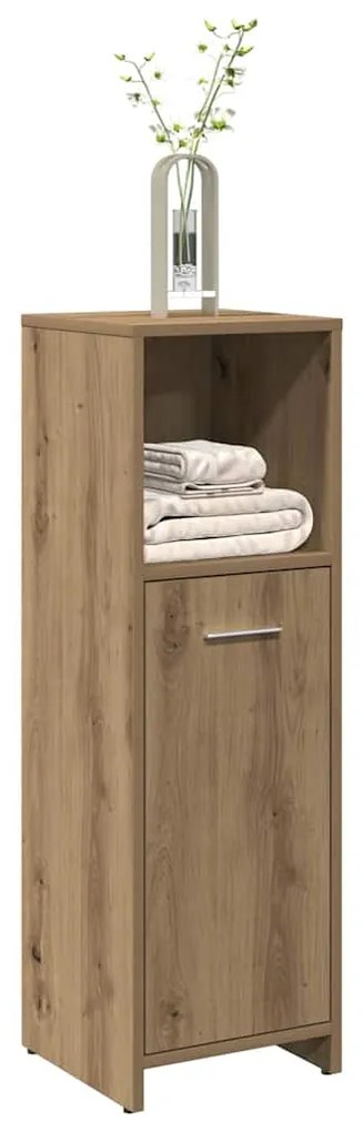 vidaXL Ντουλάπι Μπάνιου Τεχνίτης Δρυς 30x30x95 εκ. Επεξεργασμένο Ξύλο