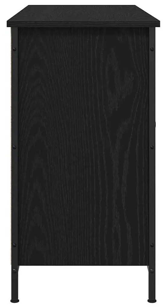 vidaXL Ντουλάπι TV Μαύρη δρυς 101 x 35 x 65 εκ Επεξεργασμένο ξύλο