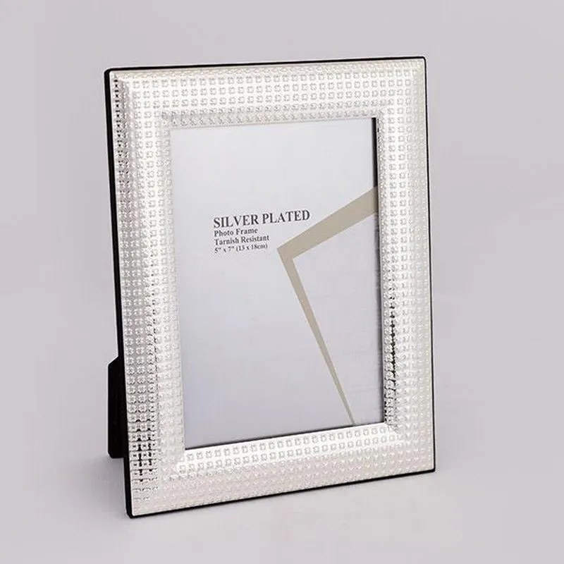 Κορνίζα Μεταλλική Επάργυρη 756-10036 13x18cm Silver Estheti Home Metal