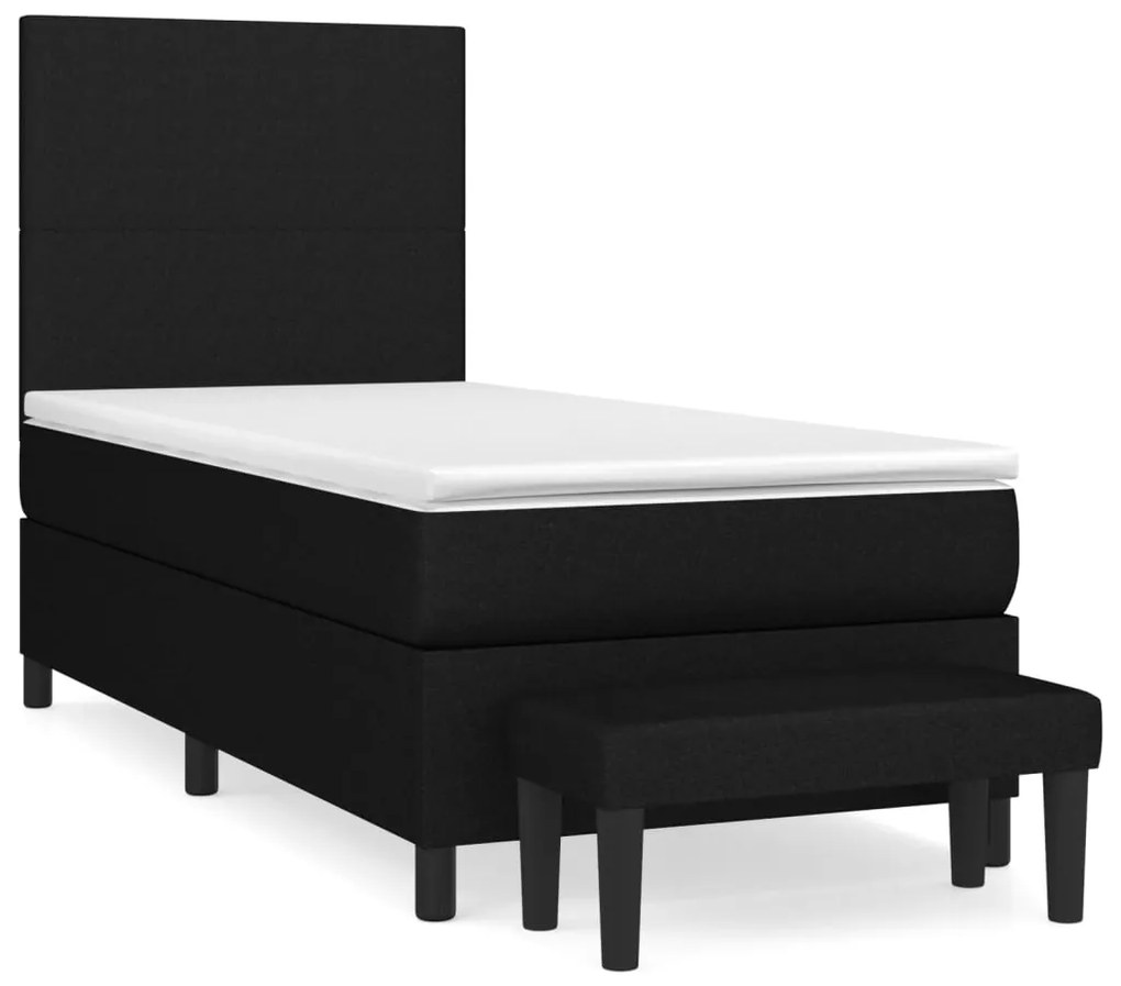 ΚΡΕΒΑΤΙ BOXSPRING ΜΕ ΣΤΡΩΜΑ ΜΑΥΡΟ 80 X 200 ΕΚ. ΥΦΑΣΜΑΤΙΝΟ 3136391