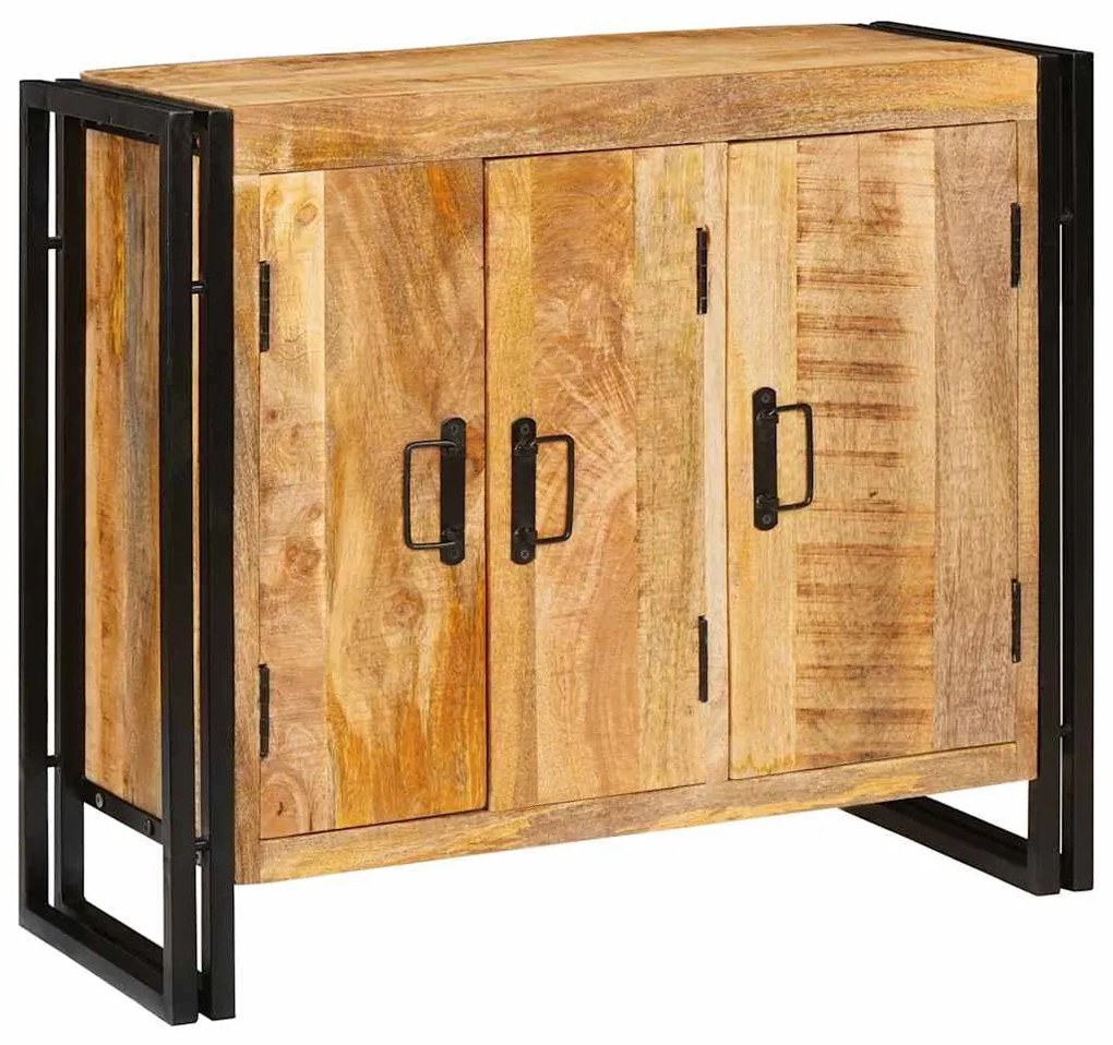 vidaXL Πλαϊνό γραφείο Καφέ 80 x 33 x 70 εκ. Μασίφ ξύλο μάνγκο