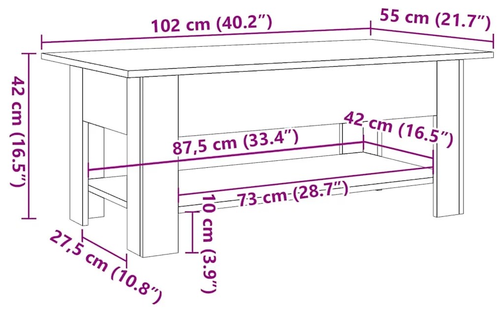 ΤΡΑΠΕΖΑΚΙ ΣΑΛΟΝΙΟΥ ΌΨΗ ΠΑΛΑΙΟΥ ΞΥΛΟΥ 102X55X42ΕΚ. ΕΠΕΞΕΡΓ. ΞΥΛΟ 856796