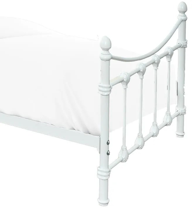 Κρεβάτι Beowulf λευκό μεταλλικό 90x190x102εκ 97.2x194x102 εκ.