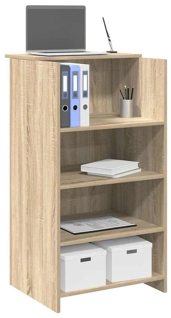 Γραφείο Υποδοχής από Ξύλο Sonoma Δρυς 55x50x103,5 εκ. από Τεχνητό Ξύλο