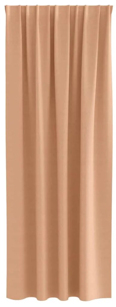 vidaXL Κουρτίνες 2 pcs Ανοιχτό καφέ 225x140εκ. Πολυεστέρας