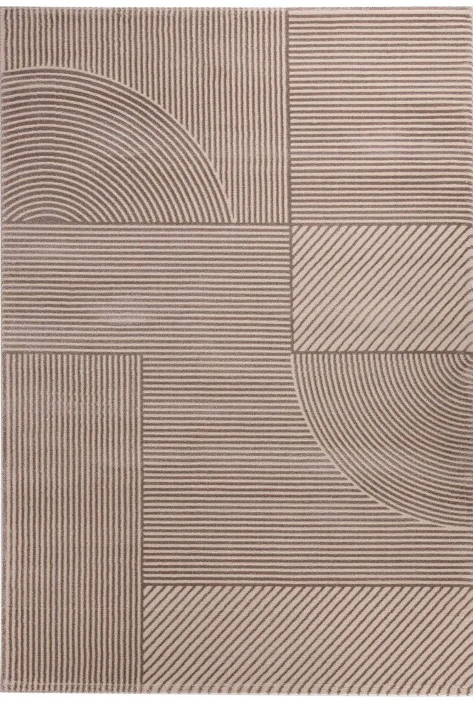Σετ Χαλιά Κρεβατοκάμαρας 3Τμχ. Organic 591 Dark Beige Royal Carpet ΣΕΤ (2 70x140 &amp; 70x200) Polypropyl-Polyester