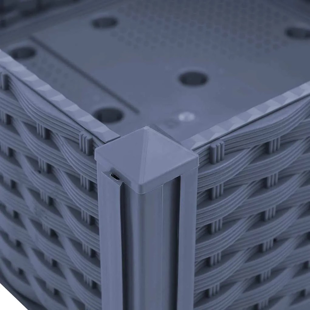 vidaXL Ζαρντινιέρα 80 x 80 x 38 εκ. από Πολυπροπυλένιο