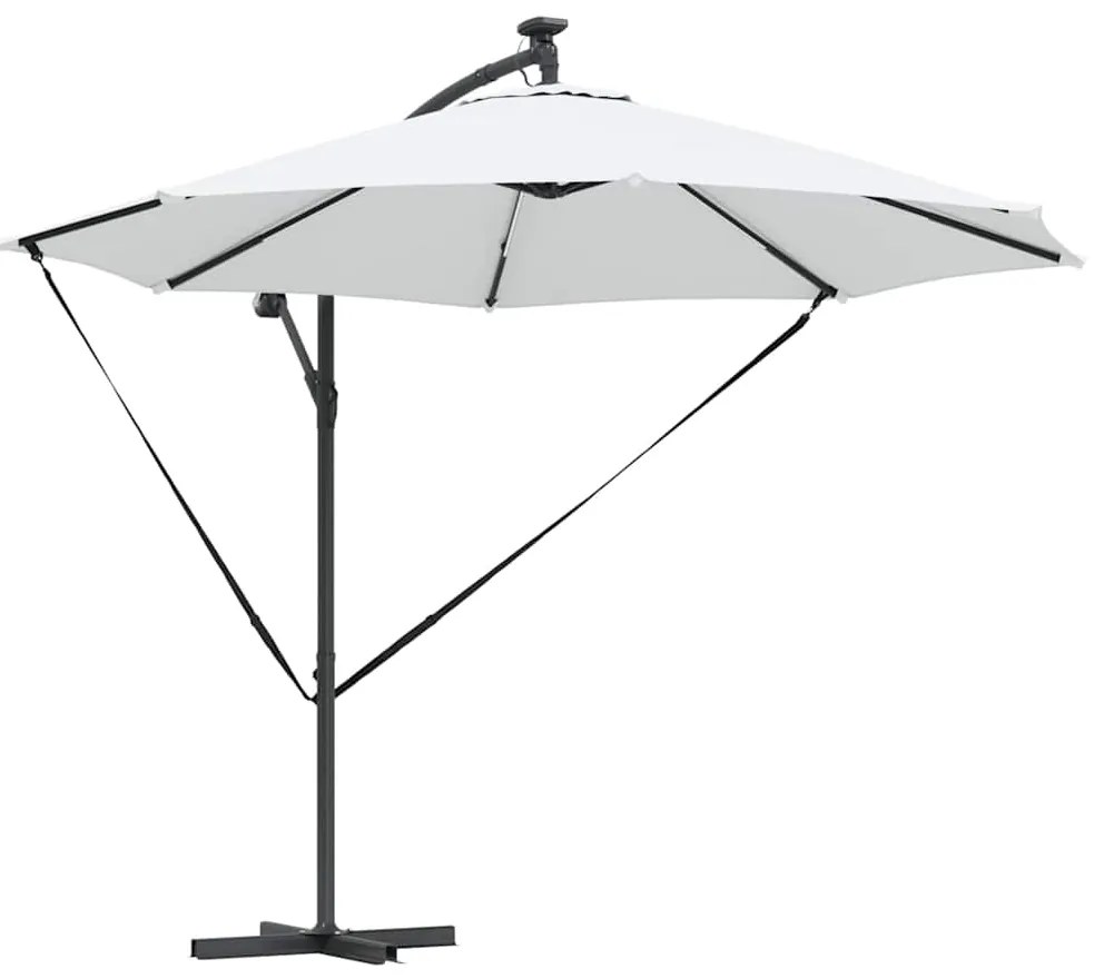 vidaXL Ομπρέλα Cantilever Banana Άμμος 294 x 294 x 248 cm