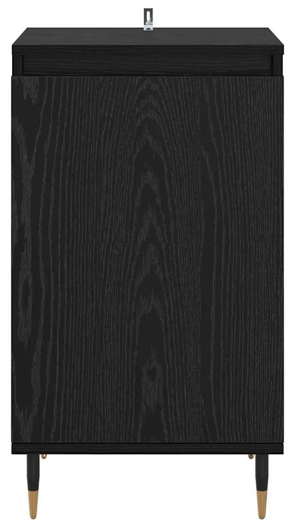 vidaXL Πλαϊνό γραφείο 2 pcs Μαύρη Οξυά 40 x 35 x 70 εκ.