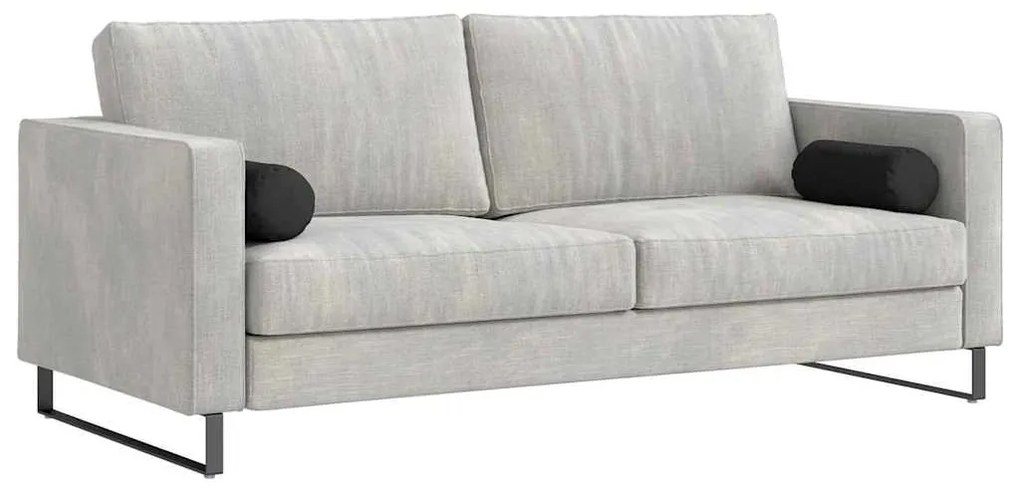 vidaXL Μαξιλάρια Στήριγμα 2 pcs Μαύρο Ø 15 x 40 εκ Ύφασμα Μικροΐνας