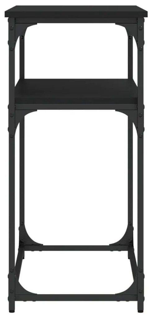 Τραπέζι Κονσόλα Μαύρο 100 x 35,5 x 75 εκ. από Επεξεργ. Ξύλο - Μαύρο