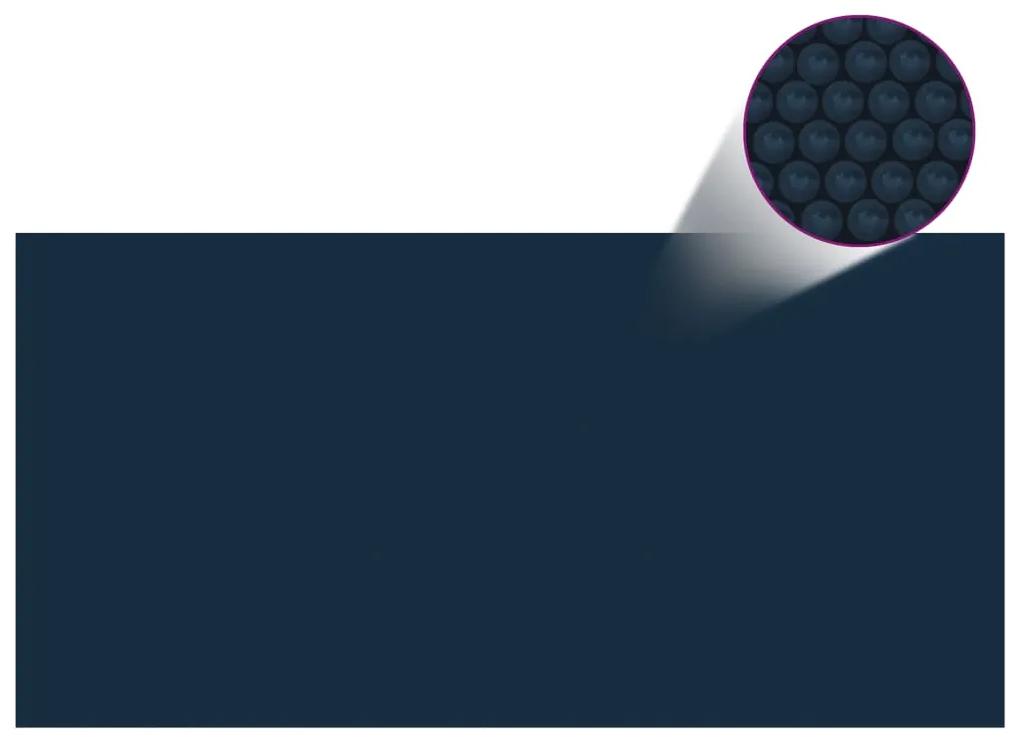 vidaXL Κάλυμμα Πισίνας Ηλιακό Μαύρο/Μπλε 600x300 εκ. από Πολυαιθυλένιο