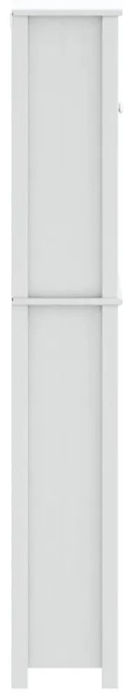 vidaXL Ντουλάπι Πλυντηρίου BERG Λευκό 76x27x164,5 εκ. από Μασίφ Ξύλο