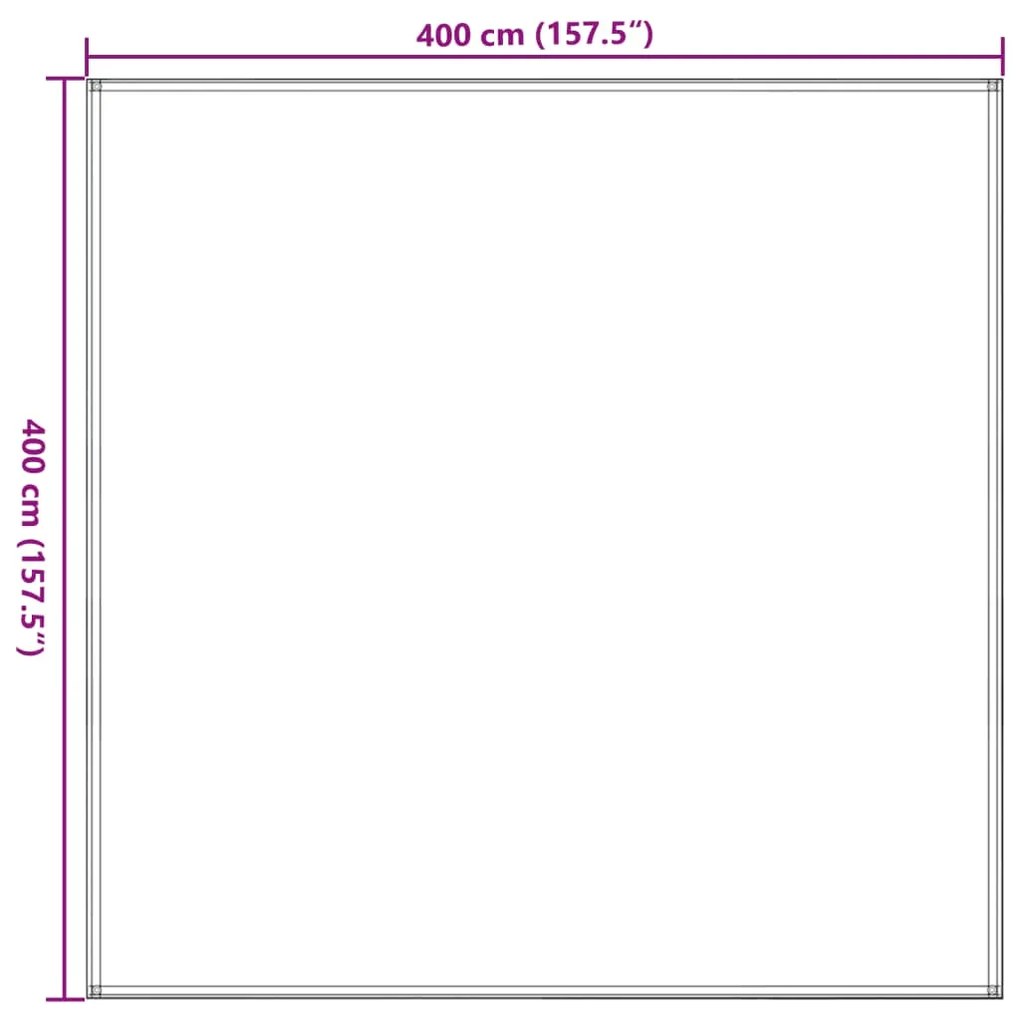 Χαλί Σκηνής Καφέ 400 x 400 εκ.