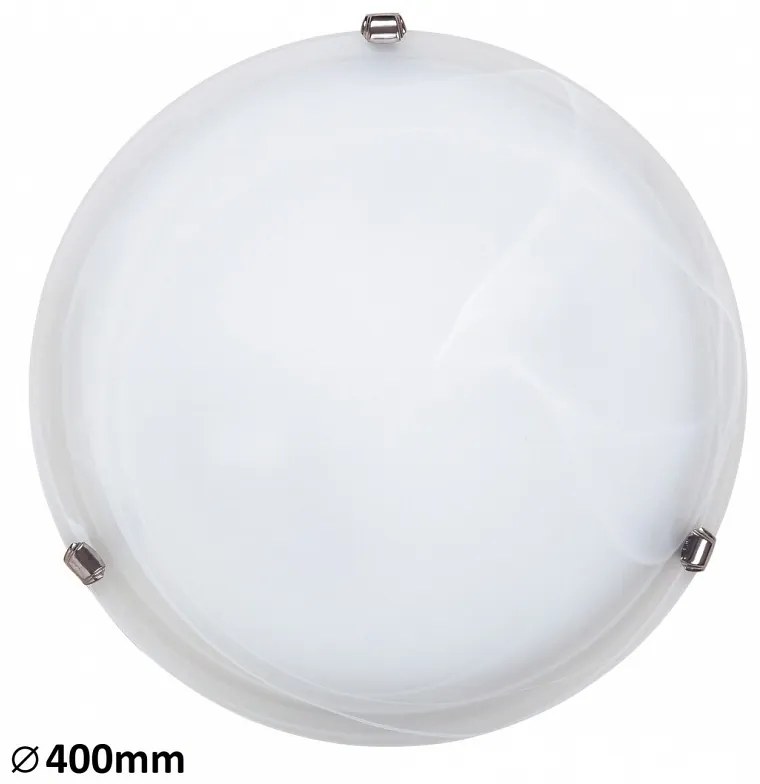 Rabalux Φωτιστικό Οροφής Πλαφονιέρα Alabastro Φ40cm Λευκό 3302