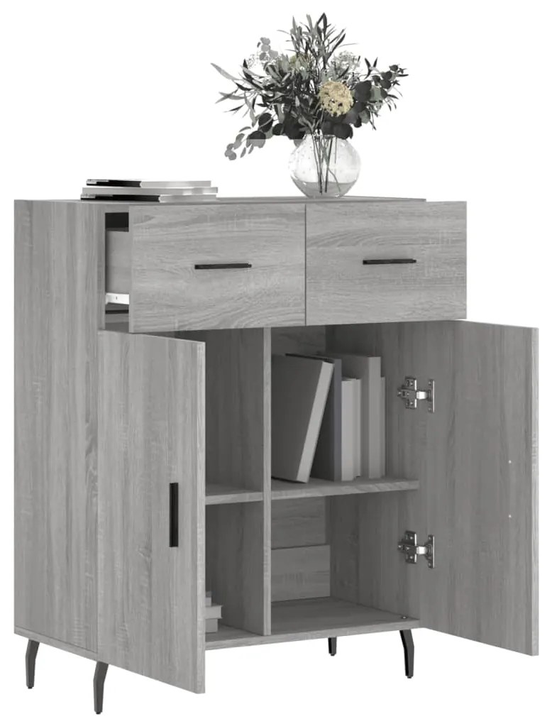 vidaXL Ντουλάπι Γκρι Sonoma 69,5 x 34 x 90 εκ. από Επεξεργασμένο Ξύλο