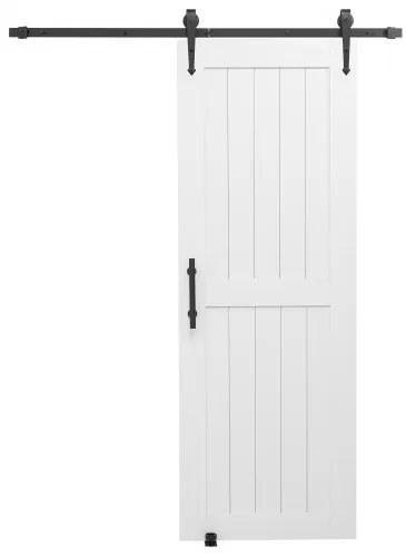 VEVOR Sliding Barn Door with Hardware Kit 762 x 2134mm MDF Panel PVC Surface