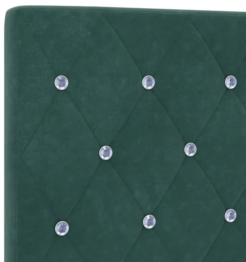 vidaXL Βελούδινο Κεφαλάρι Argyle Σκούρο πράσινο 180 cm Βελούδο