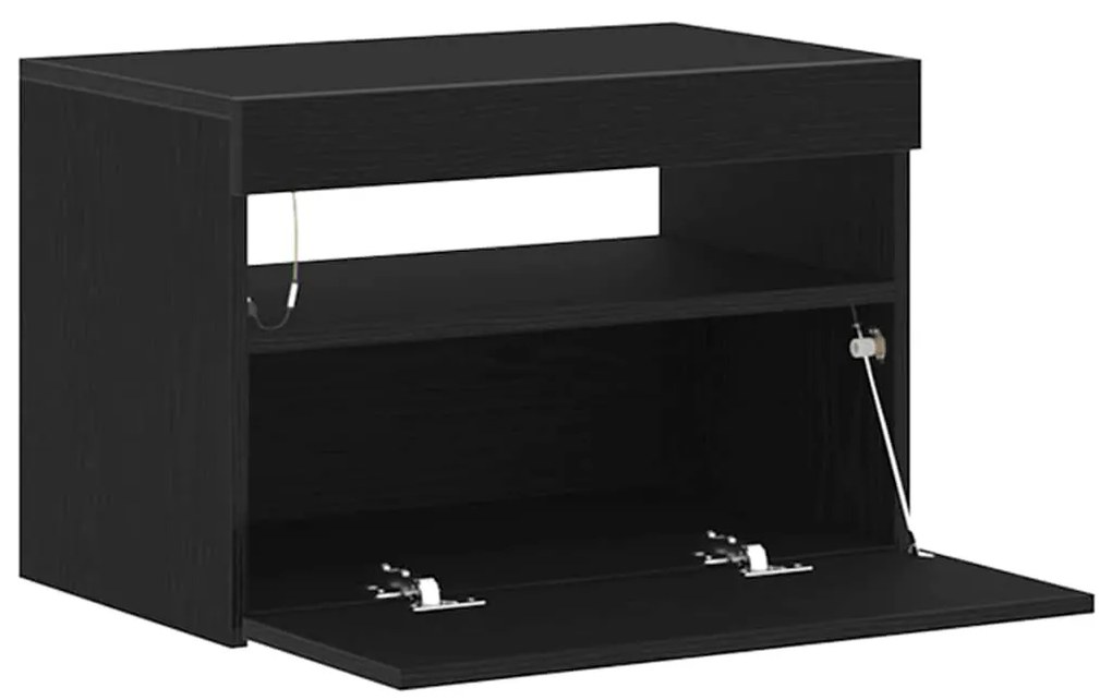 vidaXL Ντουλάπι TV Μαύρο 60 x 35 x 40 εκ. Επεξεργασμένο ξύλο