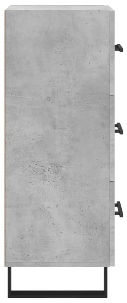 vidaXL Ντουλάπι Γκρι Σκυροδέματος 34,5x34x90 εκ. Επεξεργασμένο Ξύλο