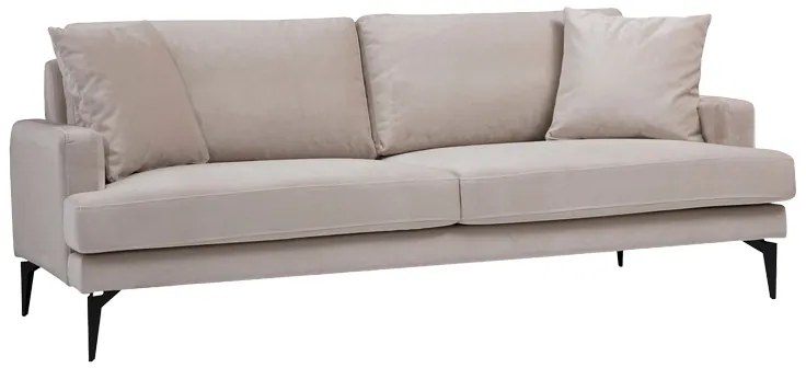 ΚΑΝΑΠΕΣ 2ΘΕΣΙΟΣ FORTUNE PAKOWORLD ΒΕΛΟΥΔΟ ΜΠΕΖ-ΜΑΥΡΟ 175X90X88ΕΚ