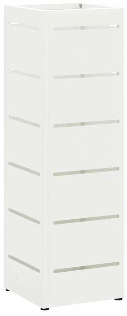 vidaXL Σχέδιο & βάση αποθήκευσης Λευκό 15.5 x 15.5 x 49 εκ Ατσάλι