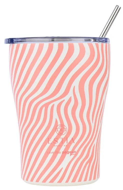 Θερμός-Ποτήρι Ανοξείδωτο Coffee Mug Soft Ripple Save The Aegean 350ml-9x13εκ. Estia 01-31732