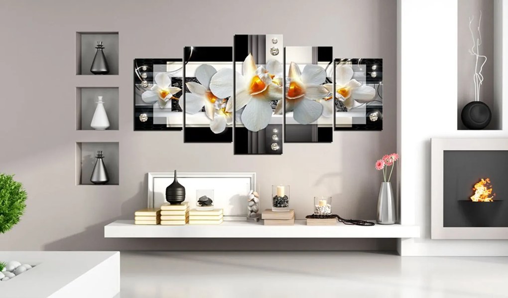 Πίνακας - Sunny orchids 200x100