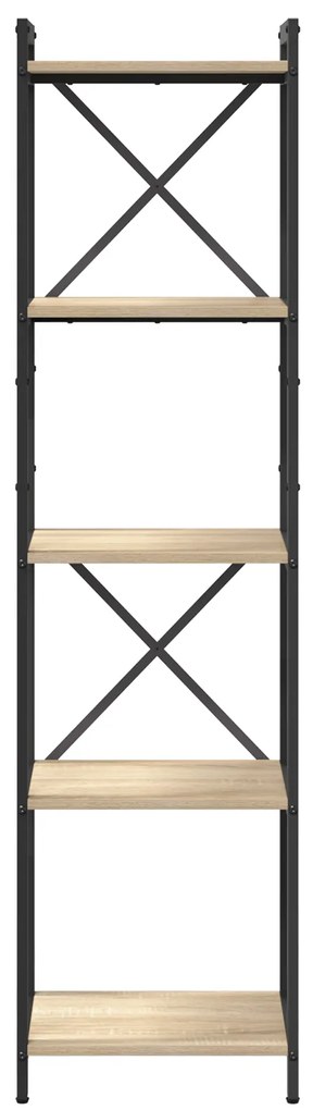 vidaXL Βιβλιοθήκη Sonoma Δρυς 40 x 30 x 153 εκ Επεξεργασμένο ξύλο