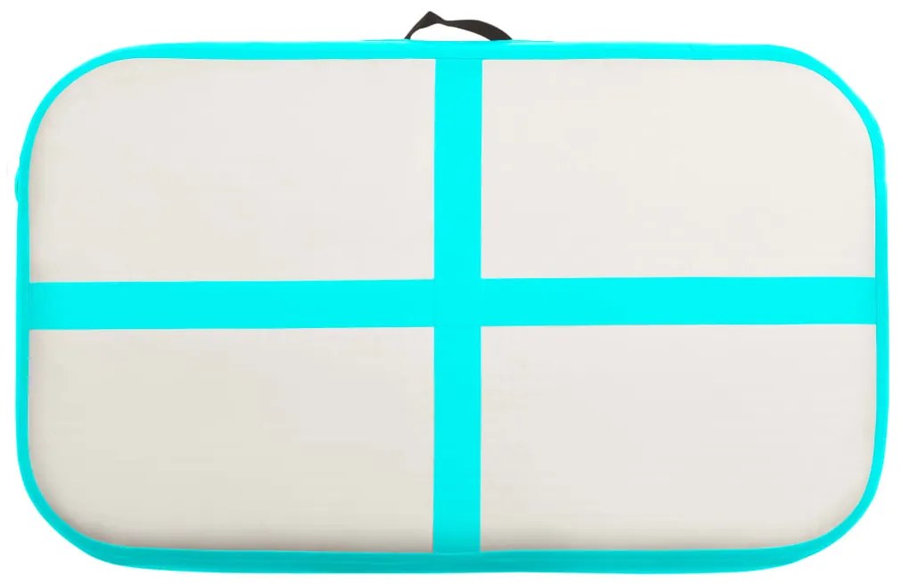 vidaXL Στρώμα Ενόργανης Φουσκωτό Πράσινο 60x100x20 εκ. PVC με Τρόμπα
