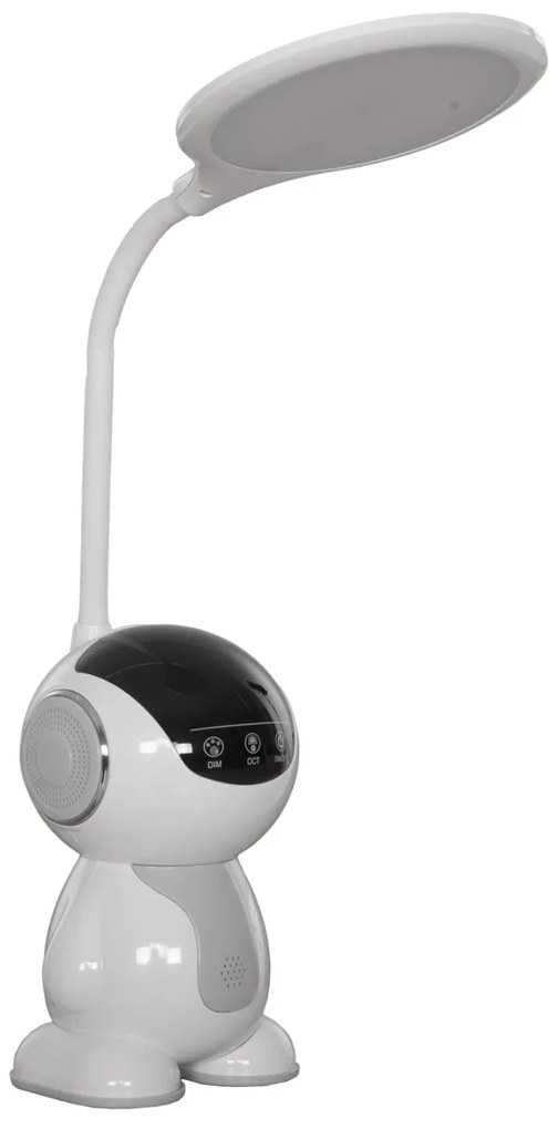 ΠΑΙΔΙΚΟ ΦΩΤΙΣΤΙΚΟ ΓΡΑΦΕΙΟΥ LED BADOO ΡΟΜΠΟΤΑΚΙ HM4453.01 ΛΕΥΚΟ-ΓΚΡΙ ABS