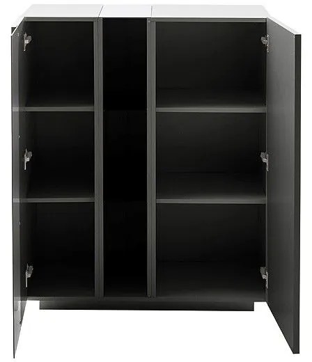 Ψηλός Μπουφές Σκούρο Γκρι 96x42x115 cm