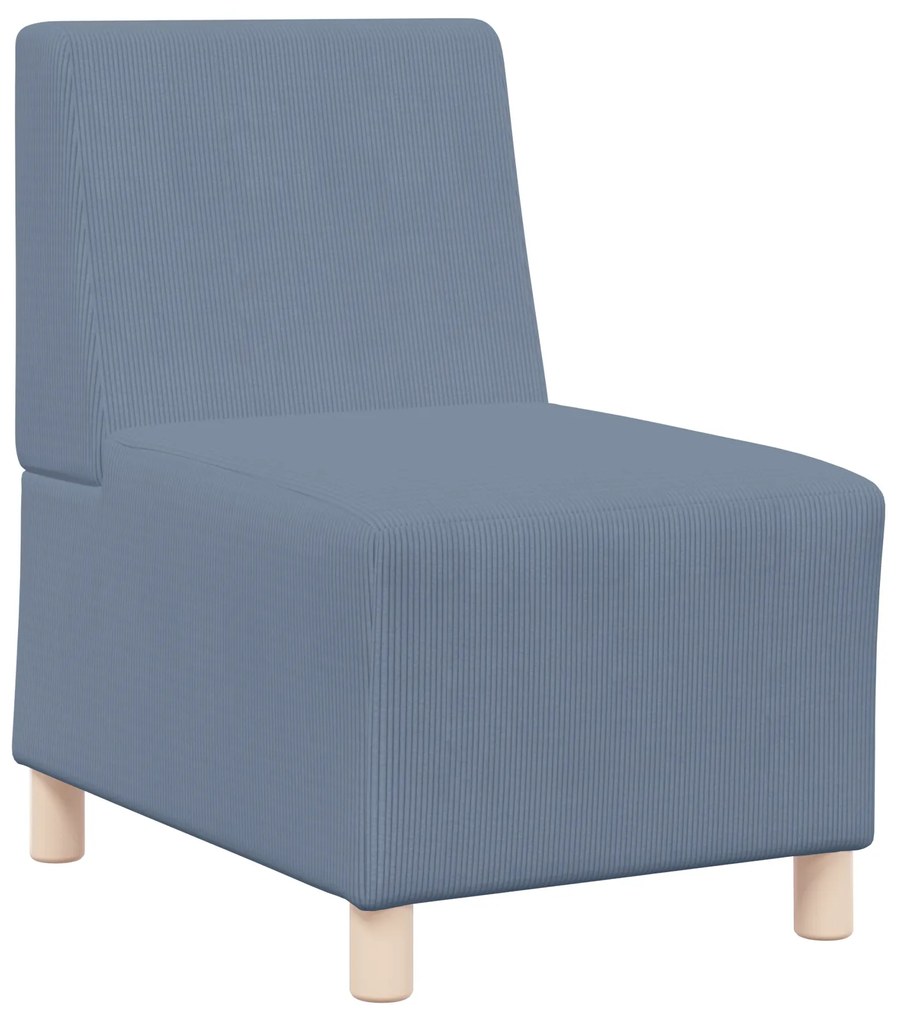 vidaXL Καθίσμα Σαλονιού 2 pcs Μπλε 55 x 74 x 82 εκ. Βελούδο
