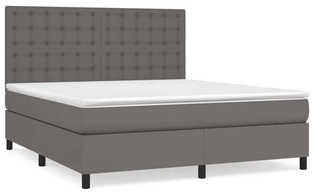 ΚΡΕΒΑΤΙ BOXSPRING ΜΕ ΣΤΡΩΜΑ ΓΚΡΙ 160X200ΕΚ. ΑΠΟ ΣΥΝΘΕΤΙΚΟ ΔΕΡΜΑ 3142855